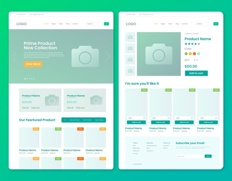 Free Vector gradient e-commerce design template