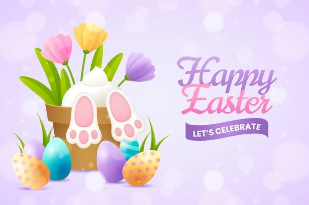 Gradient easter background