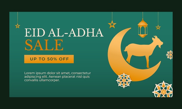 Gradient eid al-adha facebook ad