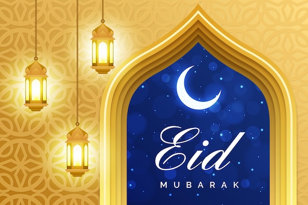 Gradiente eid al-fitr illustrazione