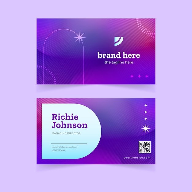 Gradient elegant business card