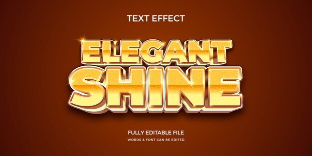 Gradient elegant shine text effect