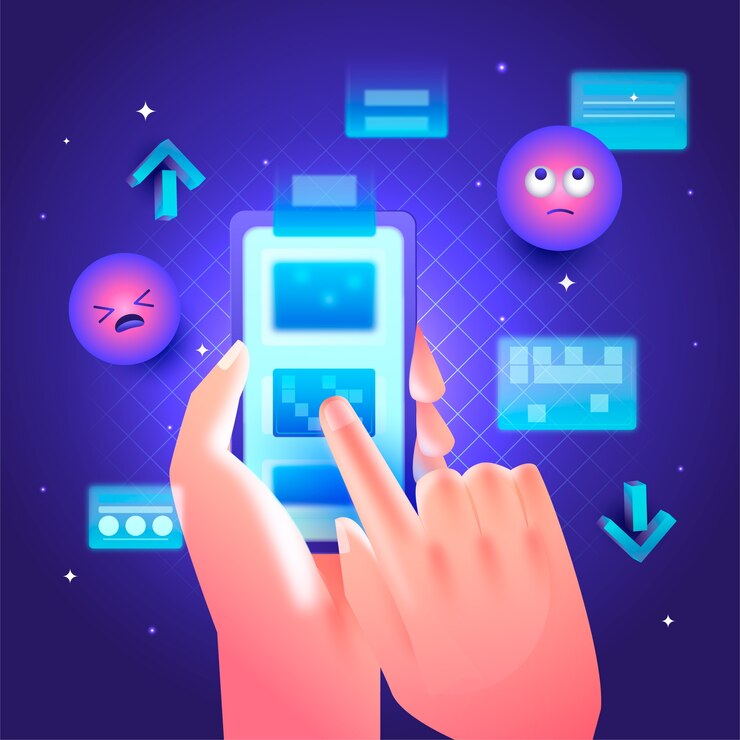Free Vector gradient endless scrolling illustration