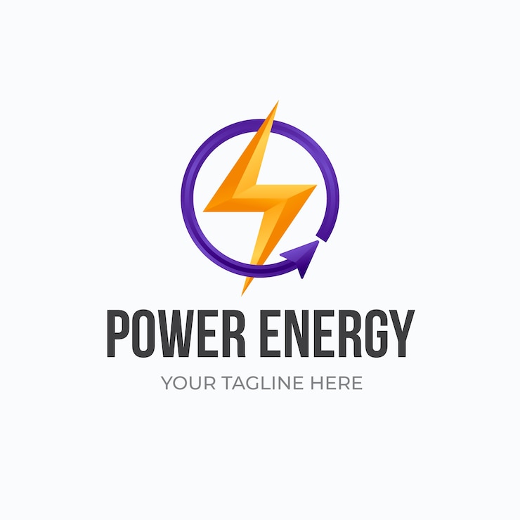 Free Vector gradient  energy logo design