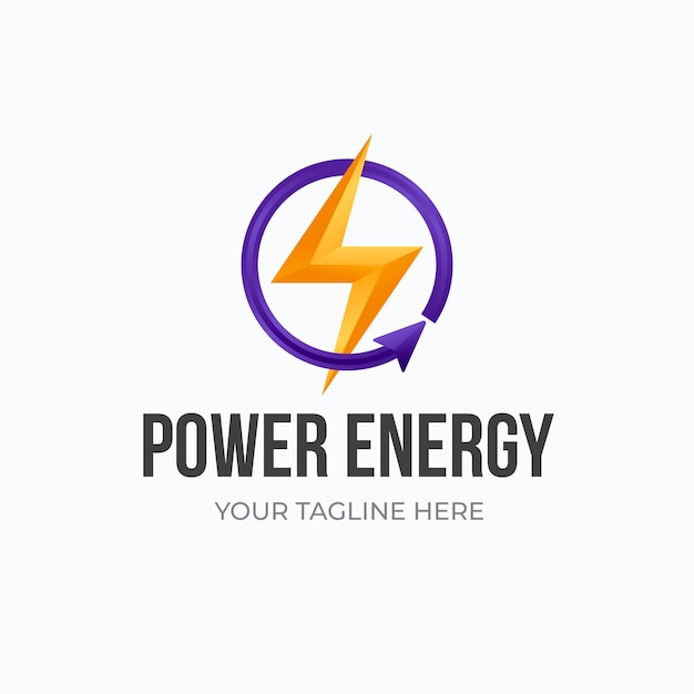 Gradient  energy logo design