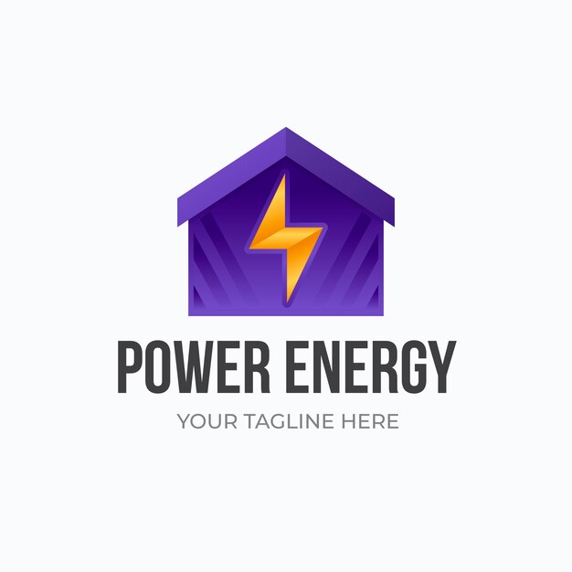 Gradient  energy logo design