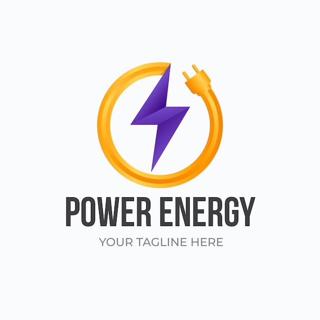 Gradient  energy logo design