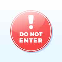 Free vector gradient do not enter sign