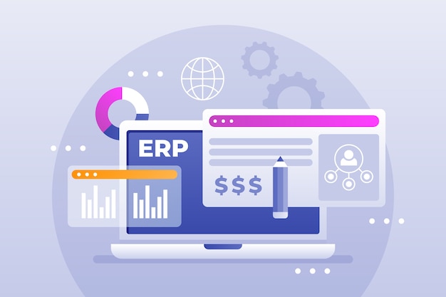 Бесплатное векторное изображение Иллюстрация градиента erp