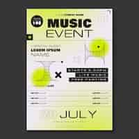 Free vector gradient event poster design