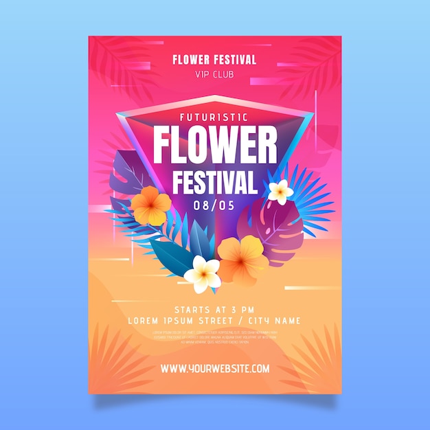 Gradient event poster template