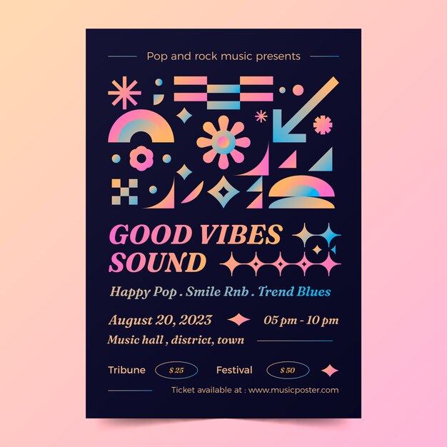 Gradient event poster template