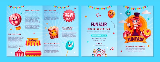 gradient fair brochure template