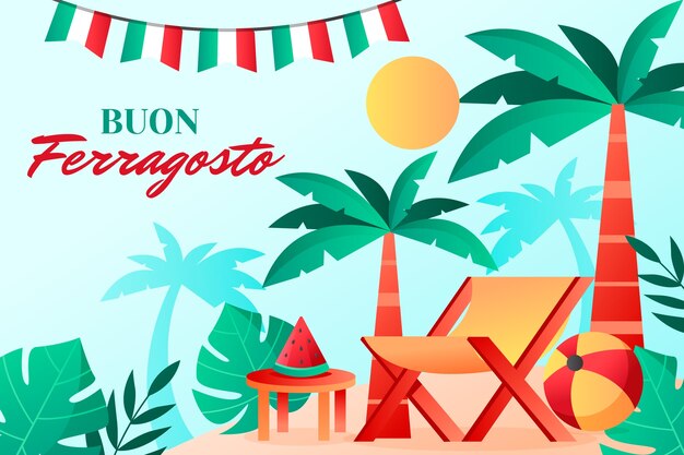 gradient ferragosto background