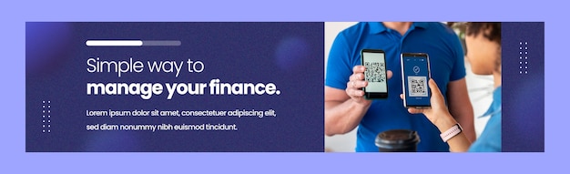 Gradient finances job linkedin banner