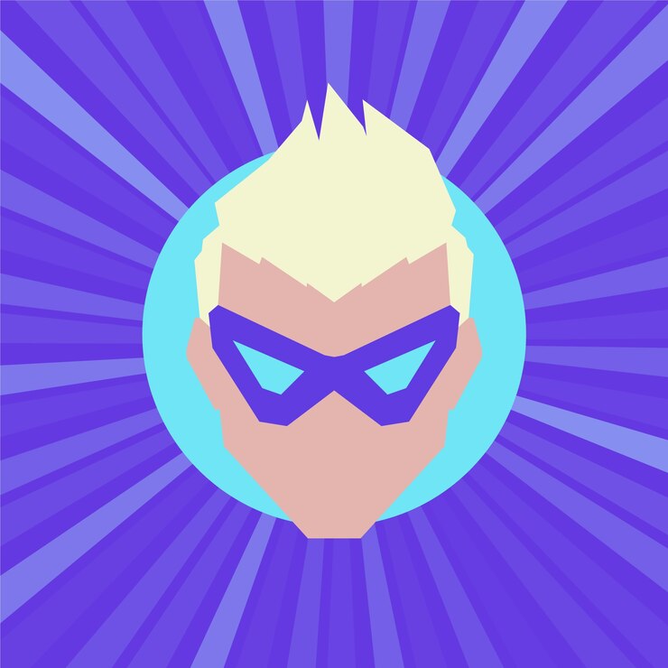 Free Vector gradient flat action hero gaming profile picture
