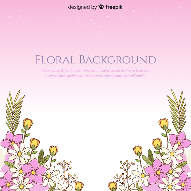 Gradient floral background