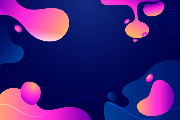 Free vector gradient fluid abstract background