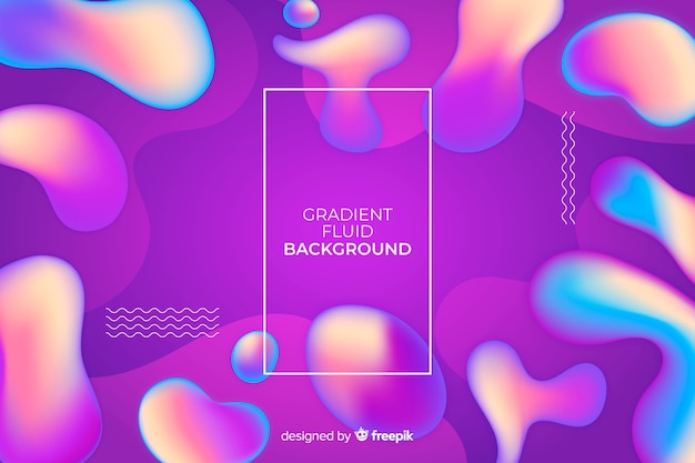 Free vector gradient fluid background