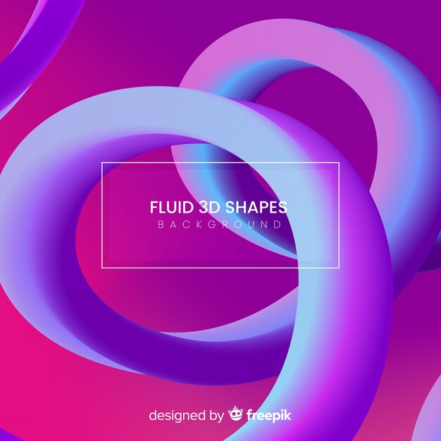 Gradient fluid shapes background