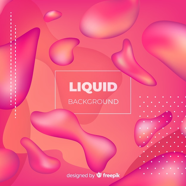 Gradient fluid shapes background