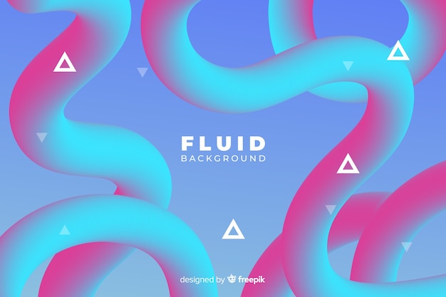 Free vector gradient fluid shapes background