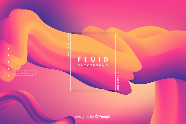 Free vector gradient fluid shapes background