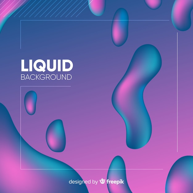 Free vector gradient fluid shapes background