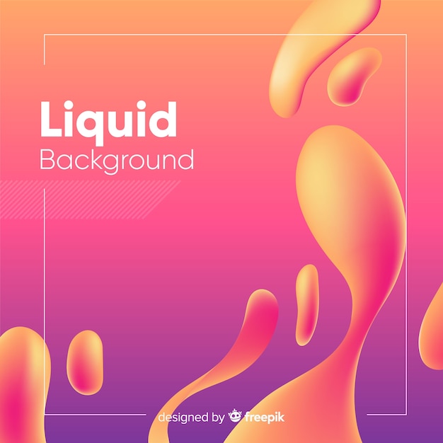 Gradient fluid shapes background