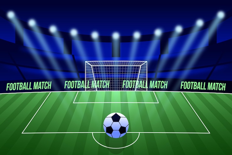 Free Vector gradient football field background