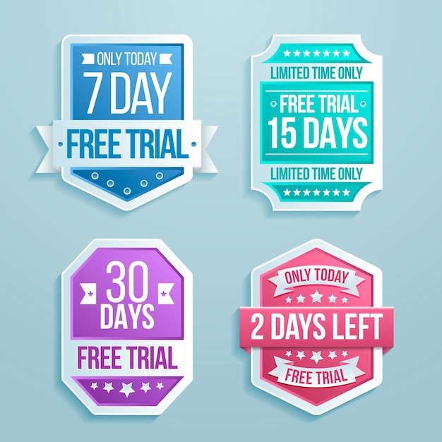 Free vector gradient free trial labels