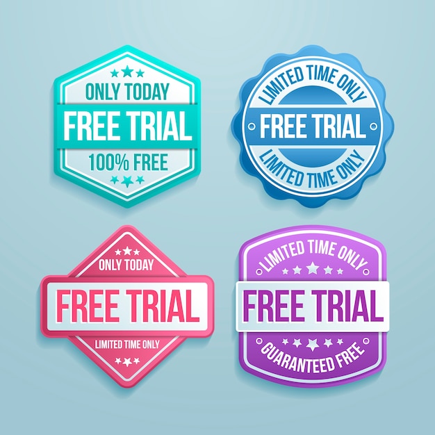 Free vector gradient free trial labels