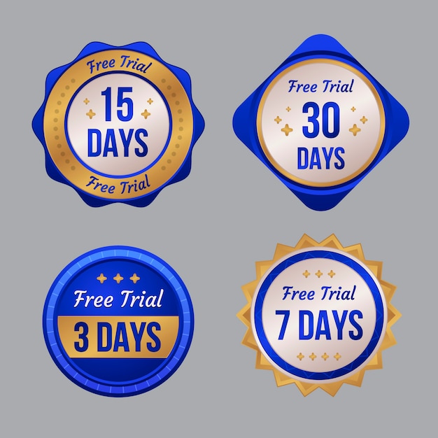 Gradient free trial labels