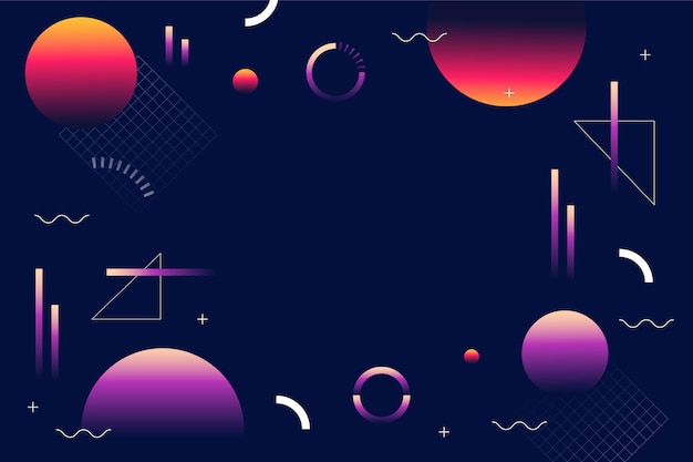 Free vector gradient futuristic background