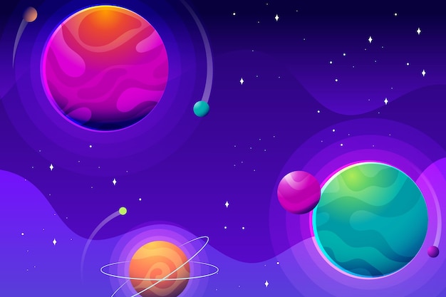 Gradient galaxy background