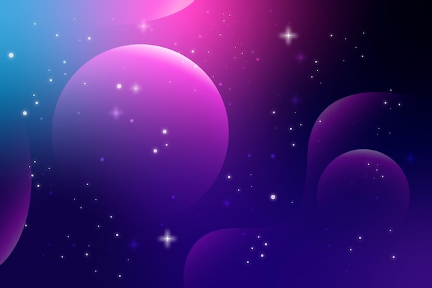 Free vector gradient galaxy background