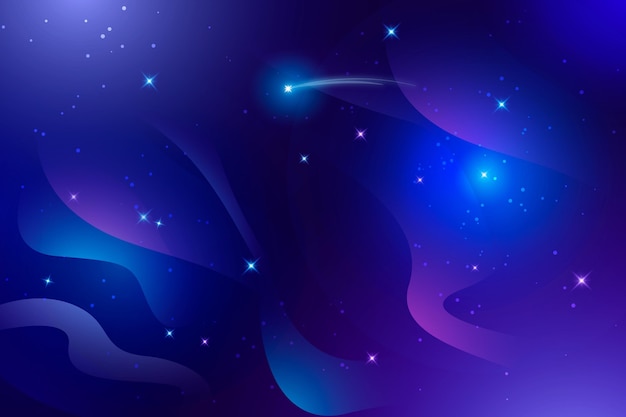 Free vector gradient galaxy background