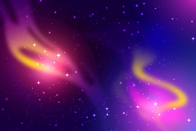 Free vector gradient galaxy background