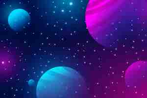 Free vector gradient galaxy background