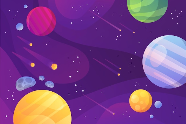 Gradient galaxy background