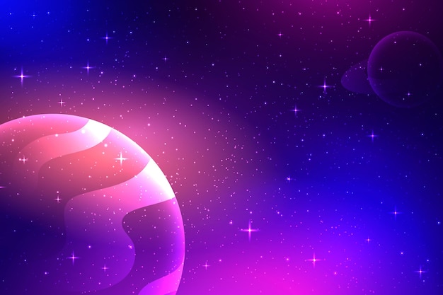 Free vector gradient galaxy background