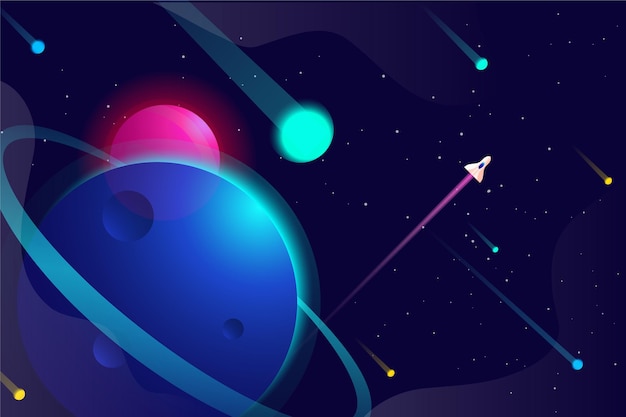 Gradient galaxy background