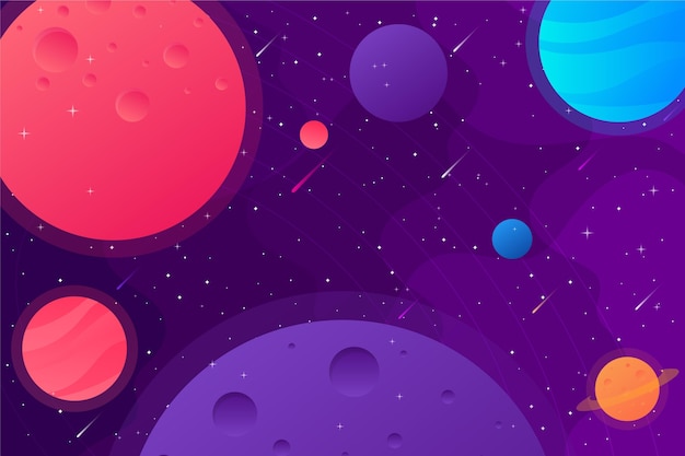 Free vector gradient galaxy background