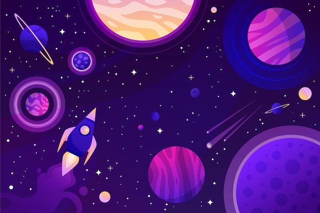 Download Free Gradient Galaxy Background – Vector Templates