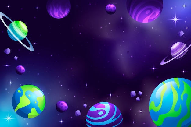 Gradient galaxy background