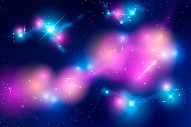 Free vector gradient galaxy background