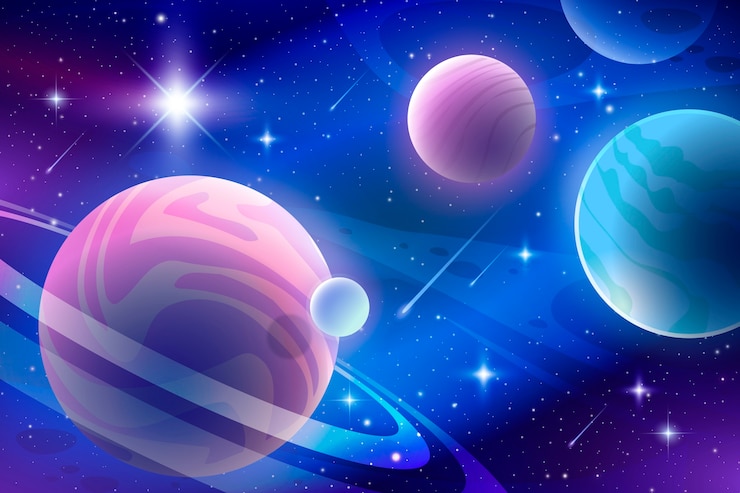 Free Vector gradient galaxy background
