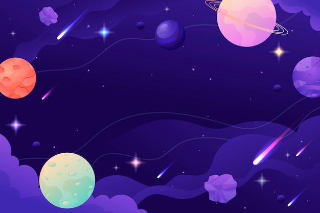 Gradient galaxy background