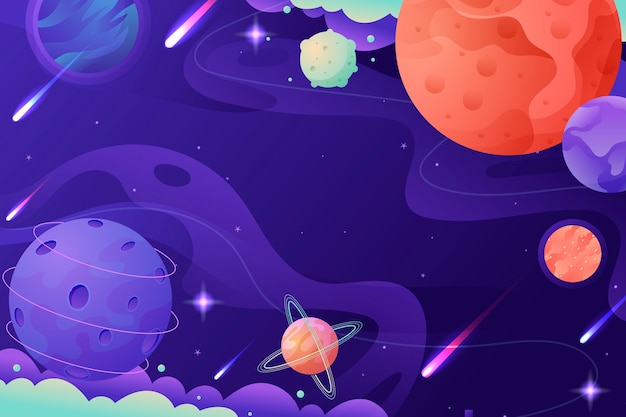 Gradient galaxy background