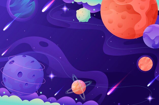 Gradient galaxy background